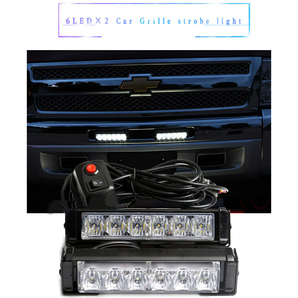 12V Emergency Lights For Car, One Tow Two Strobe Light